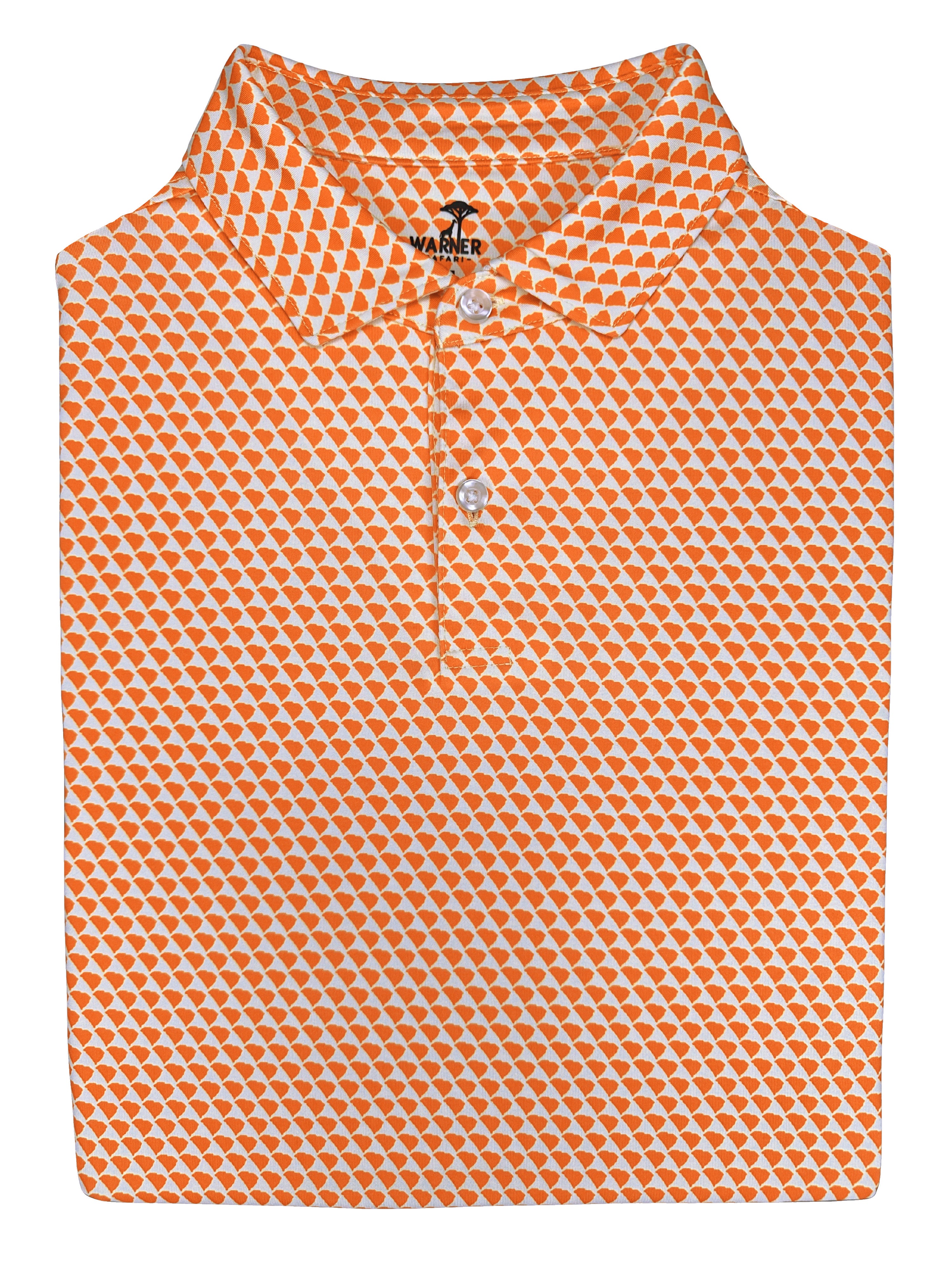 South Carolina Orange Print Polo